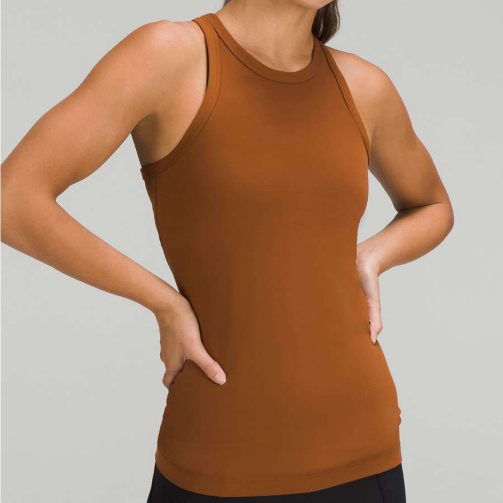 Align Tank hip length Roasted Brown